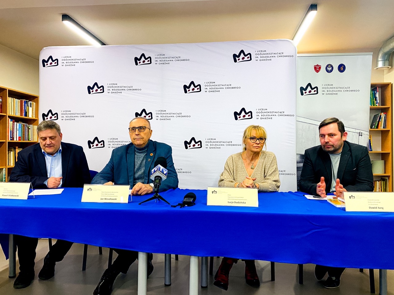 Konferencja prasowa dotycząca VIII Ogólnopolskiego Konkursu Literackiego im. Anny Piskurz Gniezno 2024
